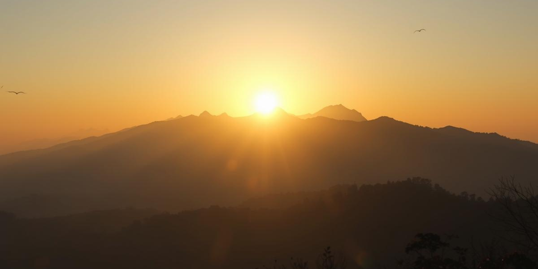 image of sunrise on a sunday morning 