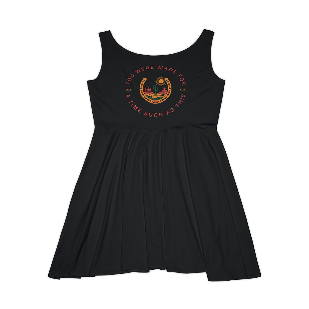You were made for a time such as this - Esther 4:14 Western Skater Dress
