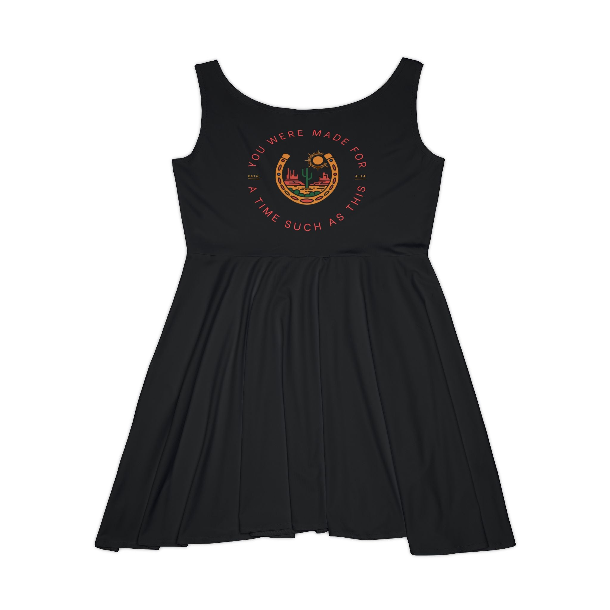 You were made for a time such as this - Esther 4:14 Western Skater Dress