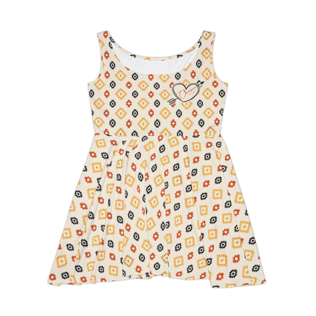 Chosen - Ephesians 1:4 Western Faith Boho Skater Dress