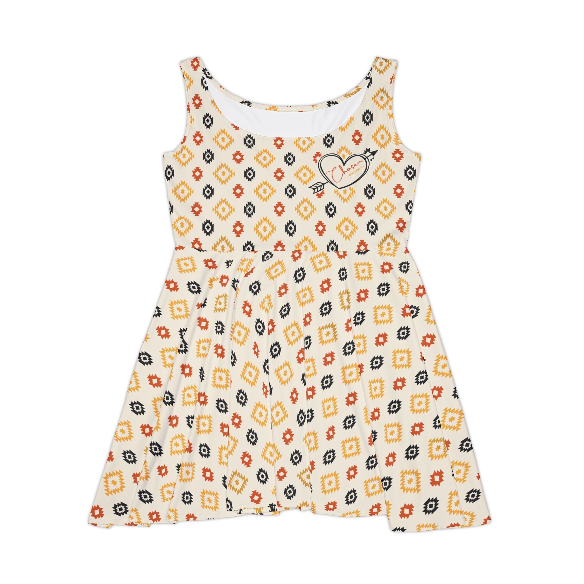 Chosen - Ephesians 1:4 Western Faith Boho Skater Dress