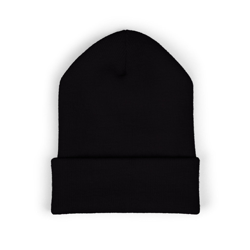 Christian faith beanie with desert cactus embroidery - side angle