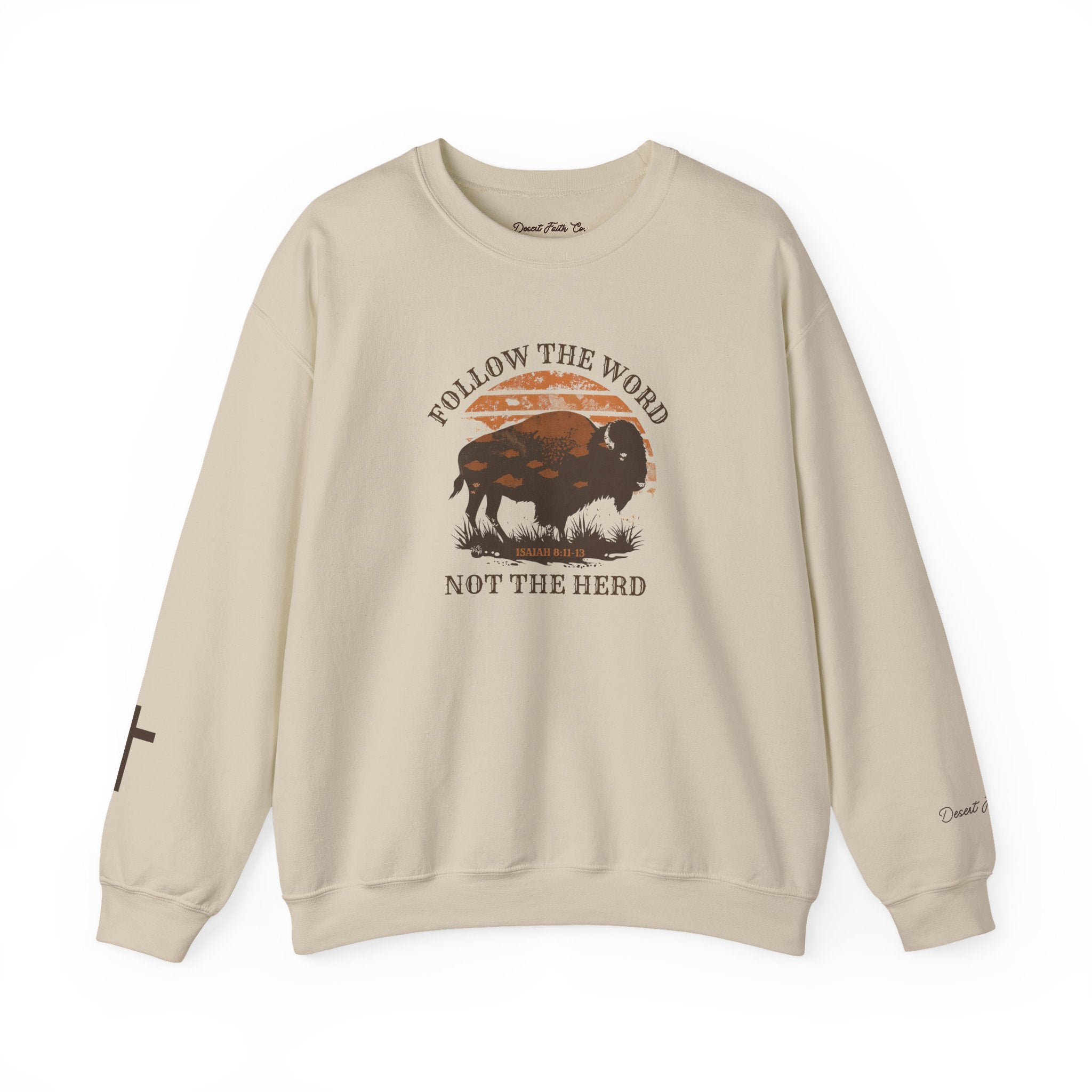 Follow the Word, Not the Herd – Isaiah 8:11-13 Christian Crewneck Sweatshirt