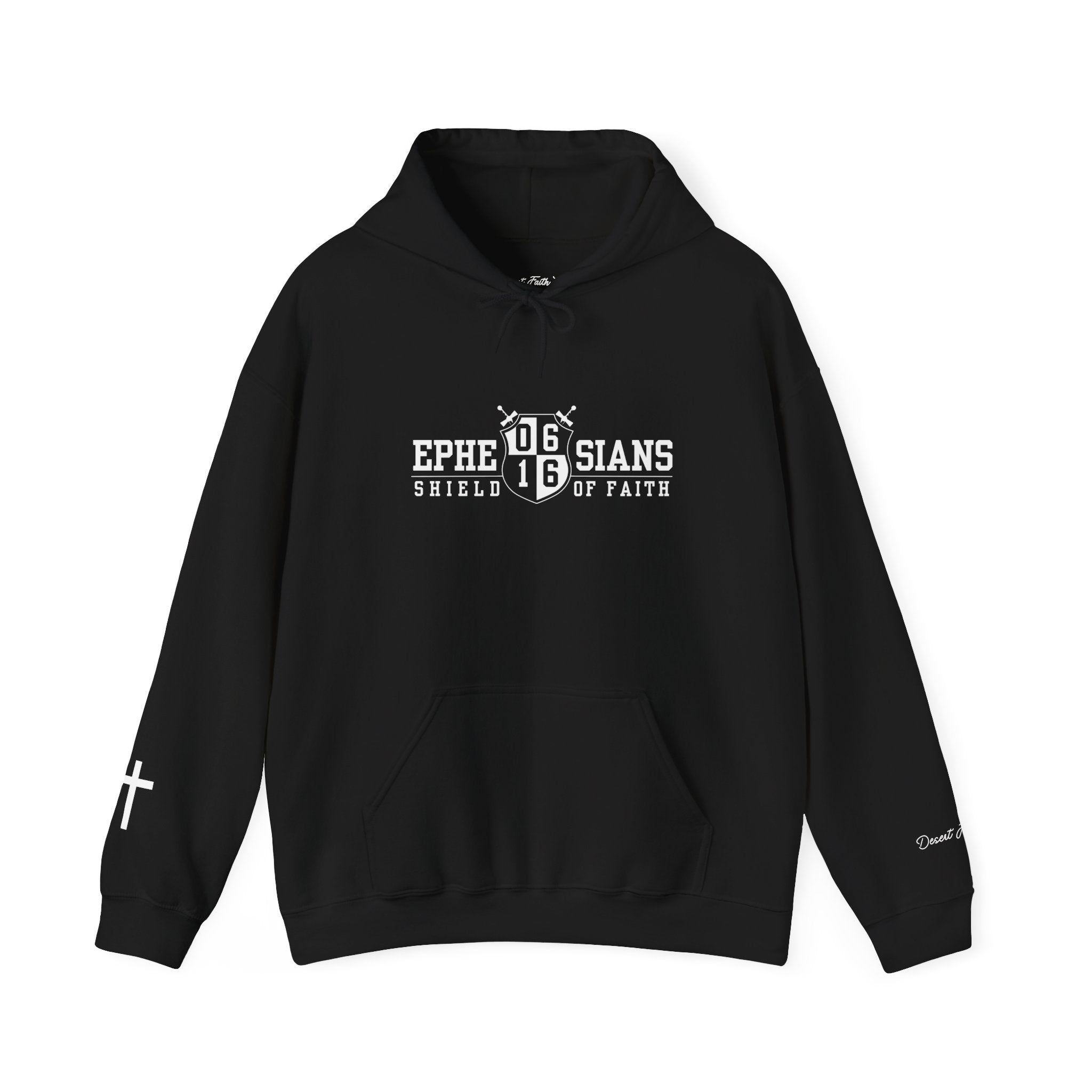 Shield of Faith Ephesians 6:16 - Christian Printed Hoodie