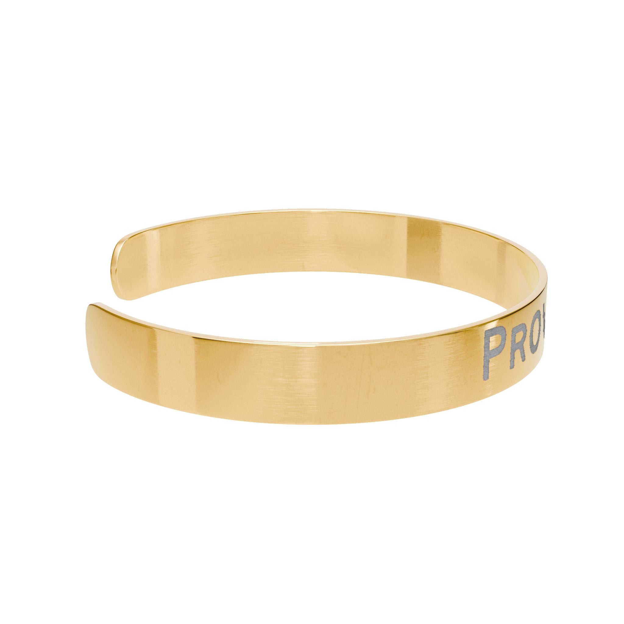 Strength & Dignity - Proverbs 31 Gold Cuff Bracelet