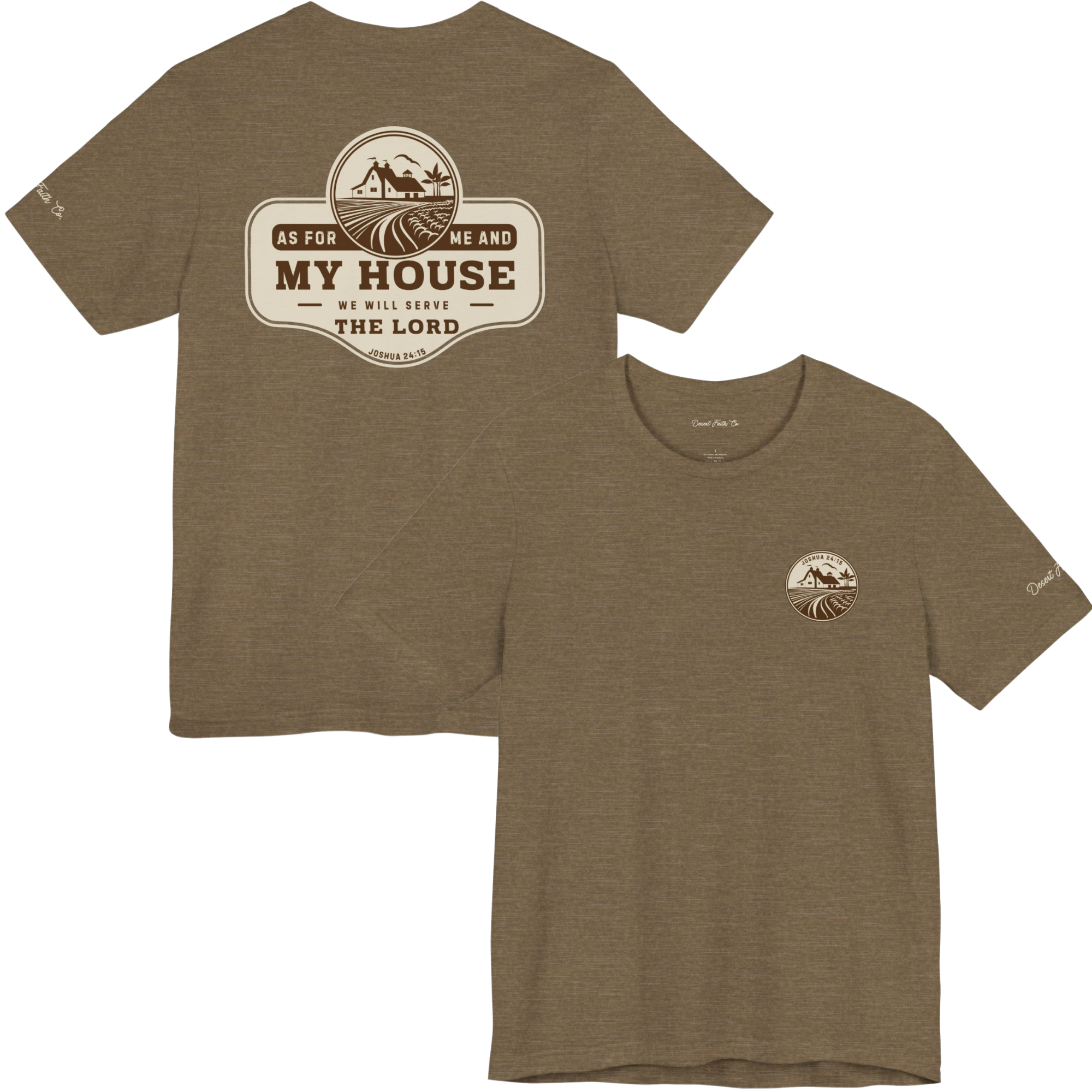 As for Me and My House – Joshua 24:15 Christian T-Shirt