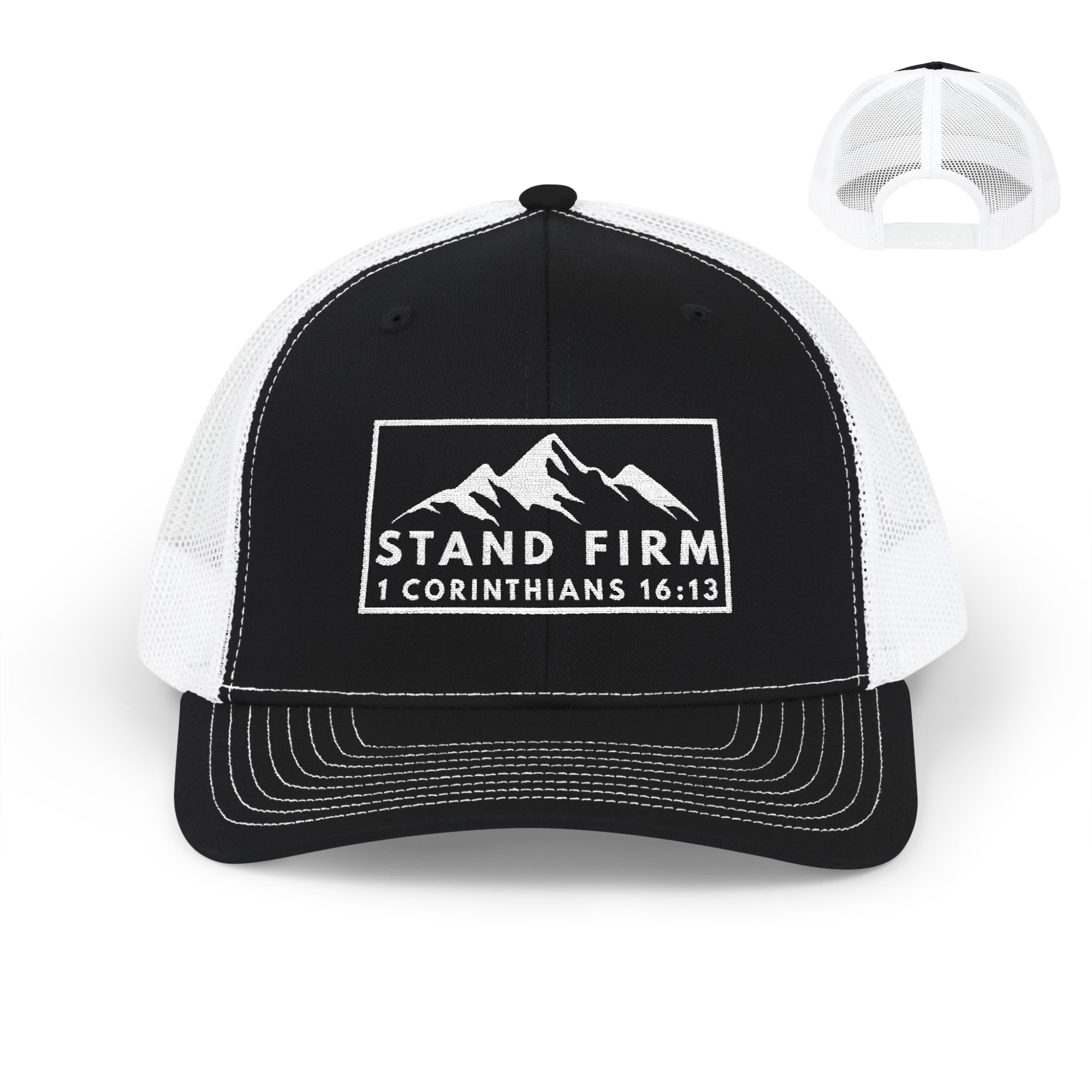 Stand Firm in Faith 1 Corinthians 16:13 Trucker Hat