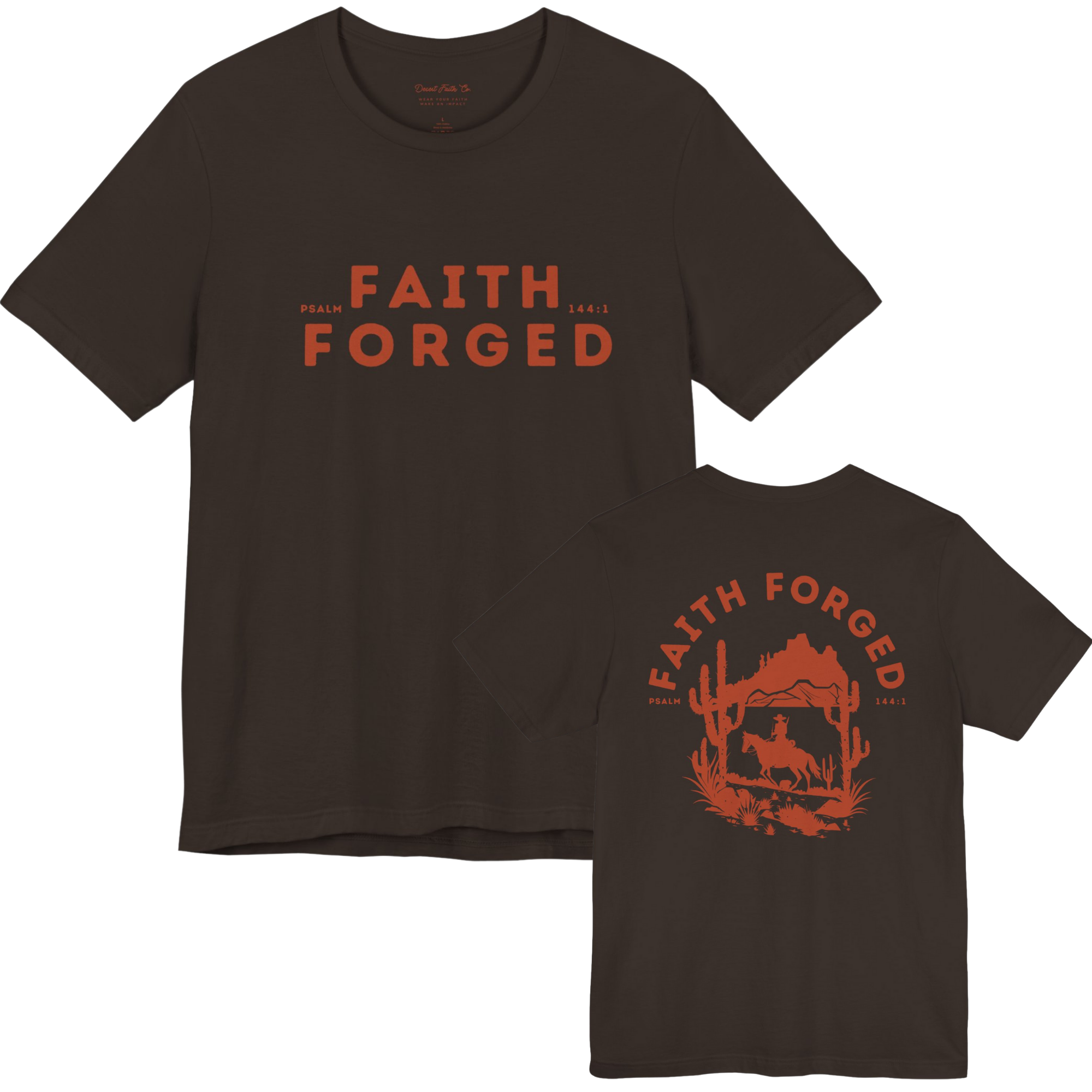 Faith Forged - Psalm 144:1 Christian T-Shirt