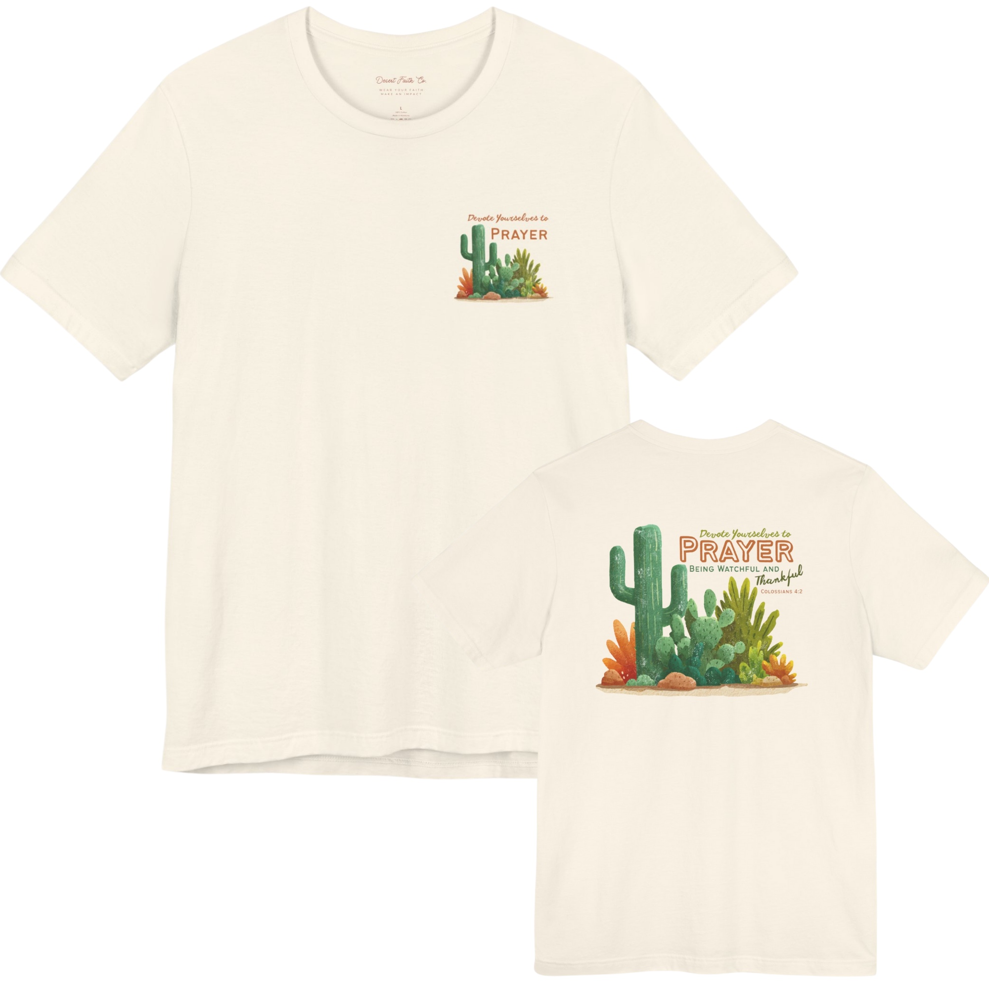 Devote Yourself to Prayer - Colossians 4:2 Christian T-Shirt