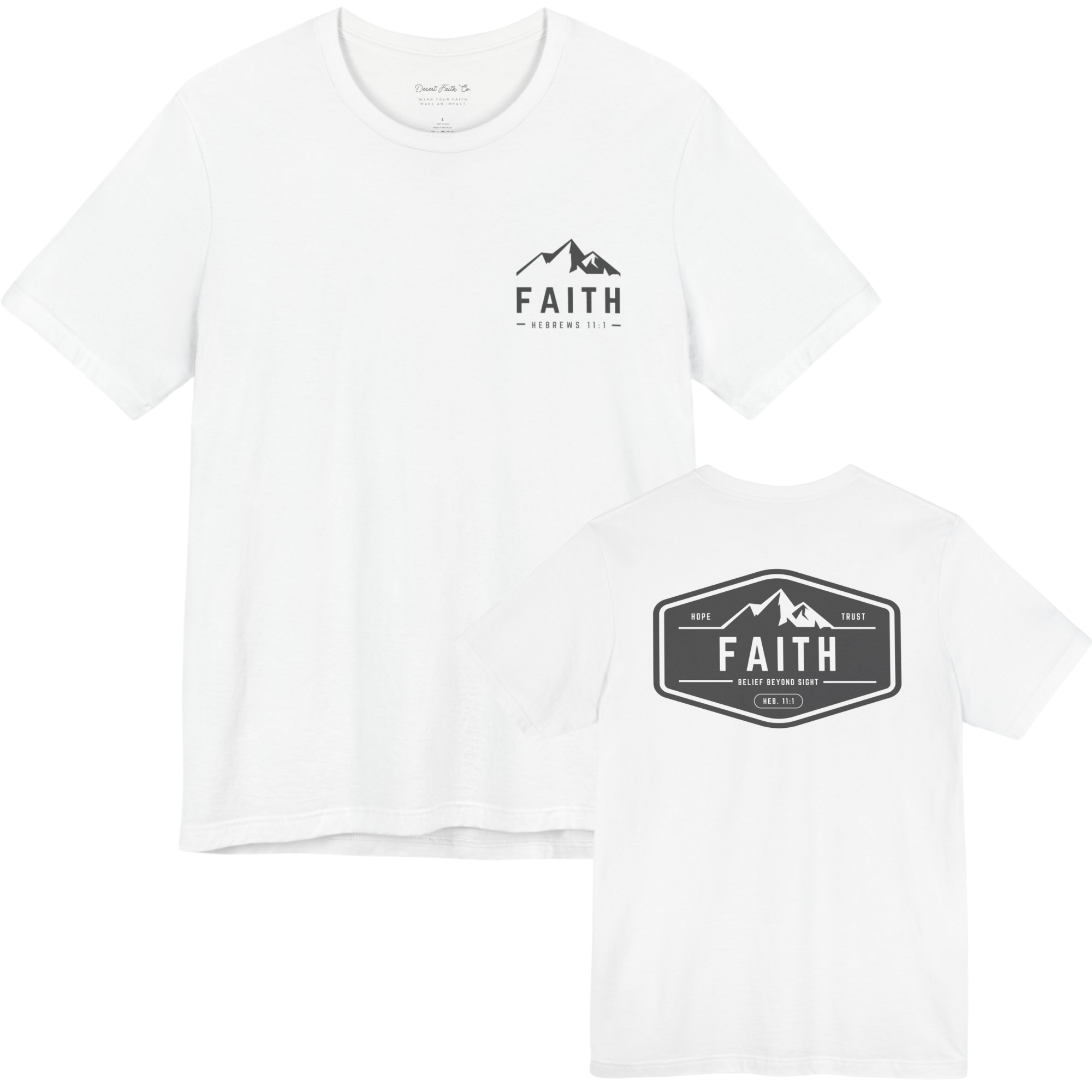 Faith Beyond Sight - Hebrews 11:1 Christian T-Shirt