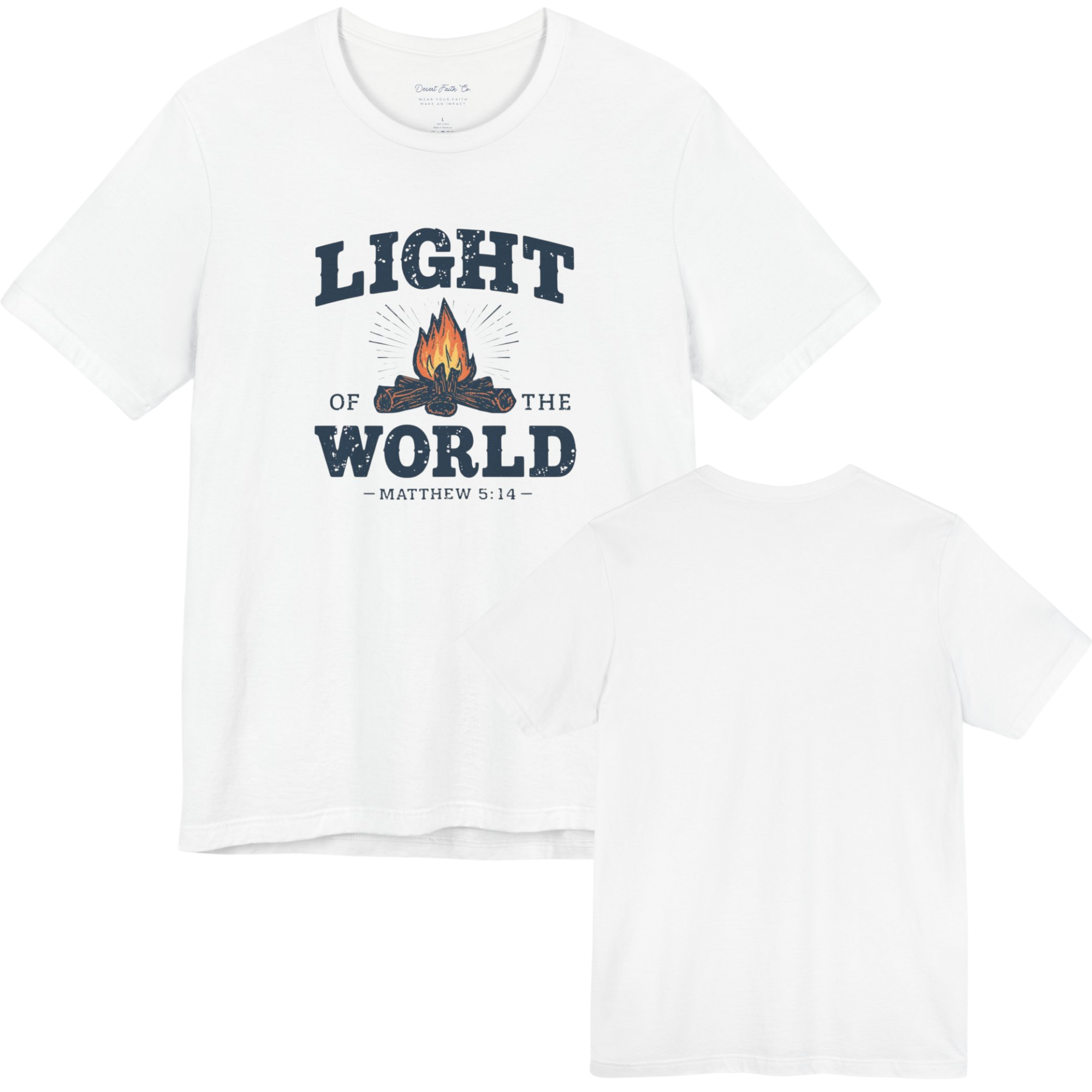 Light of the World – Matthew 5:14 Christian T-Shirt