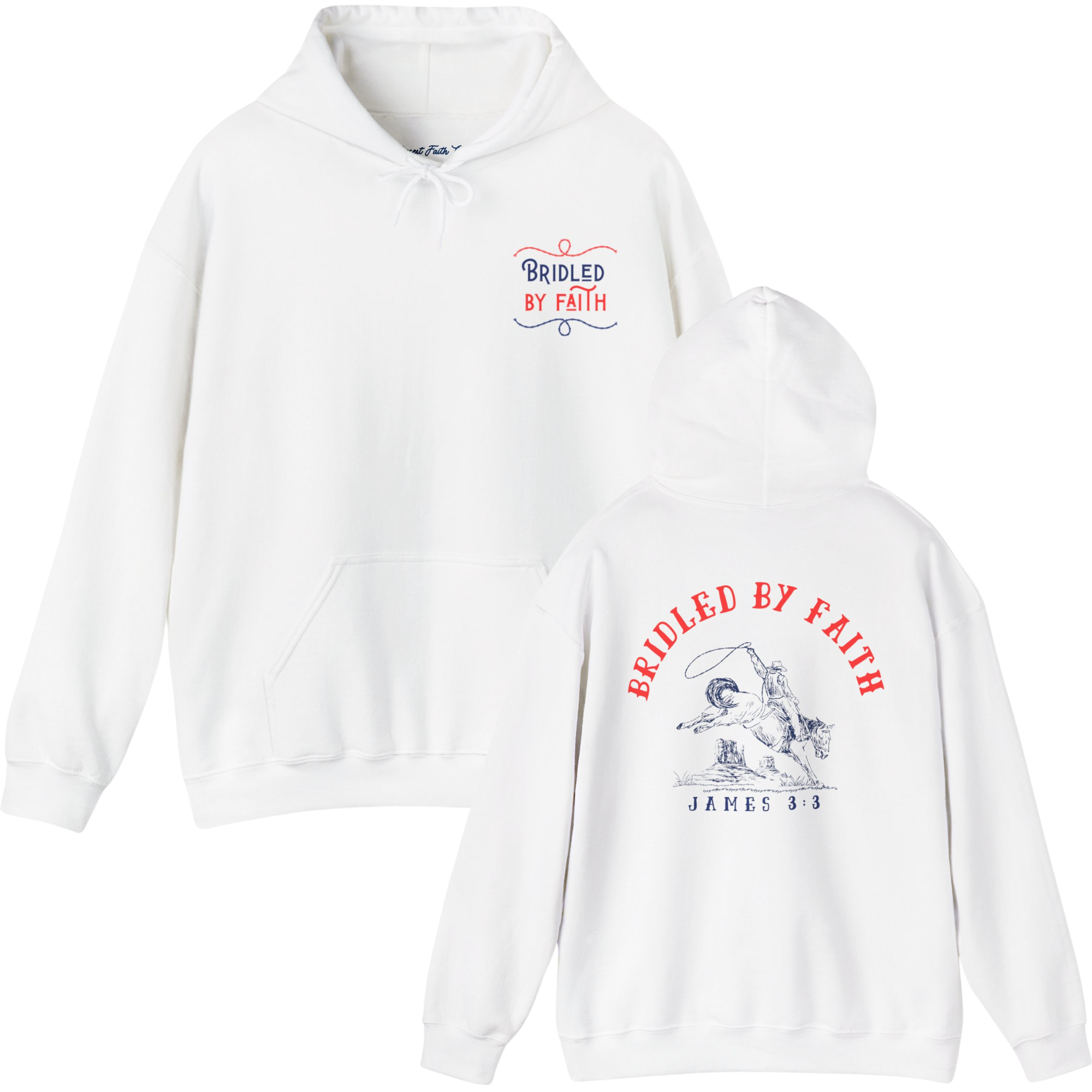 Bridled by Faith James 3:3 Hoodie
