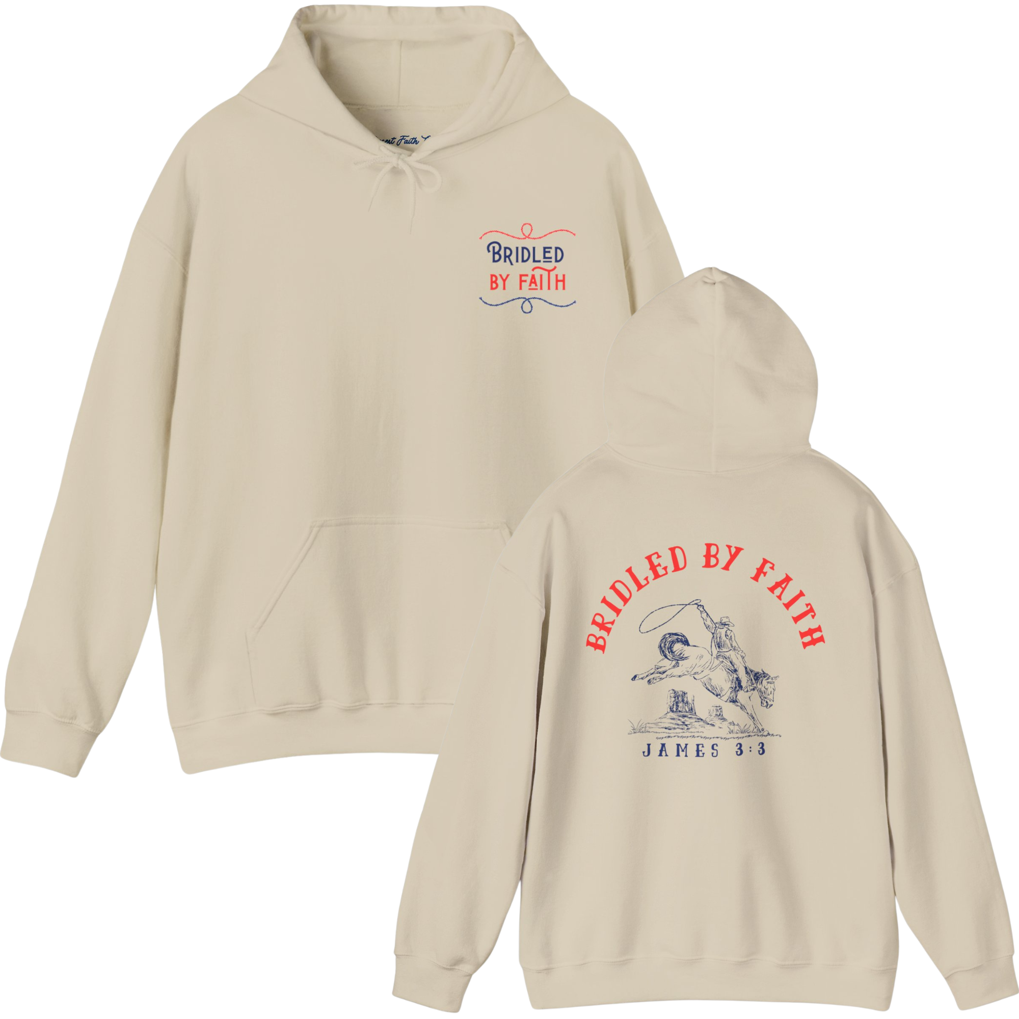 Bridled by Faith James 3:3 Hoodie