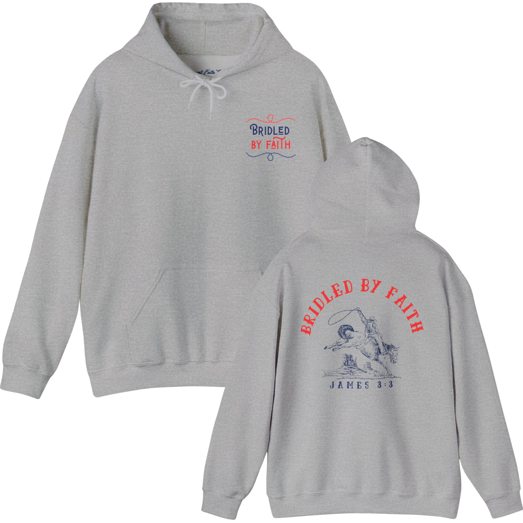Bridled by Faith James 3:3 Hoodie