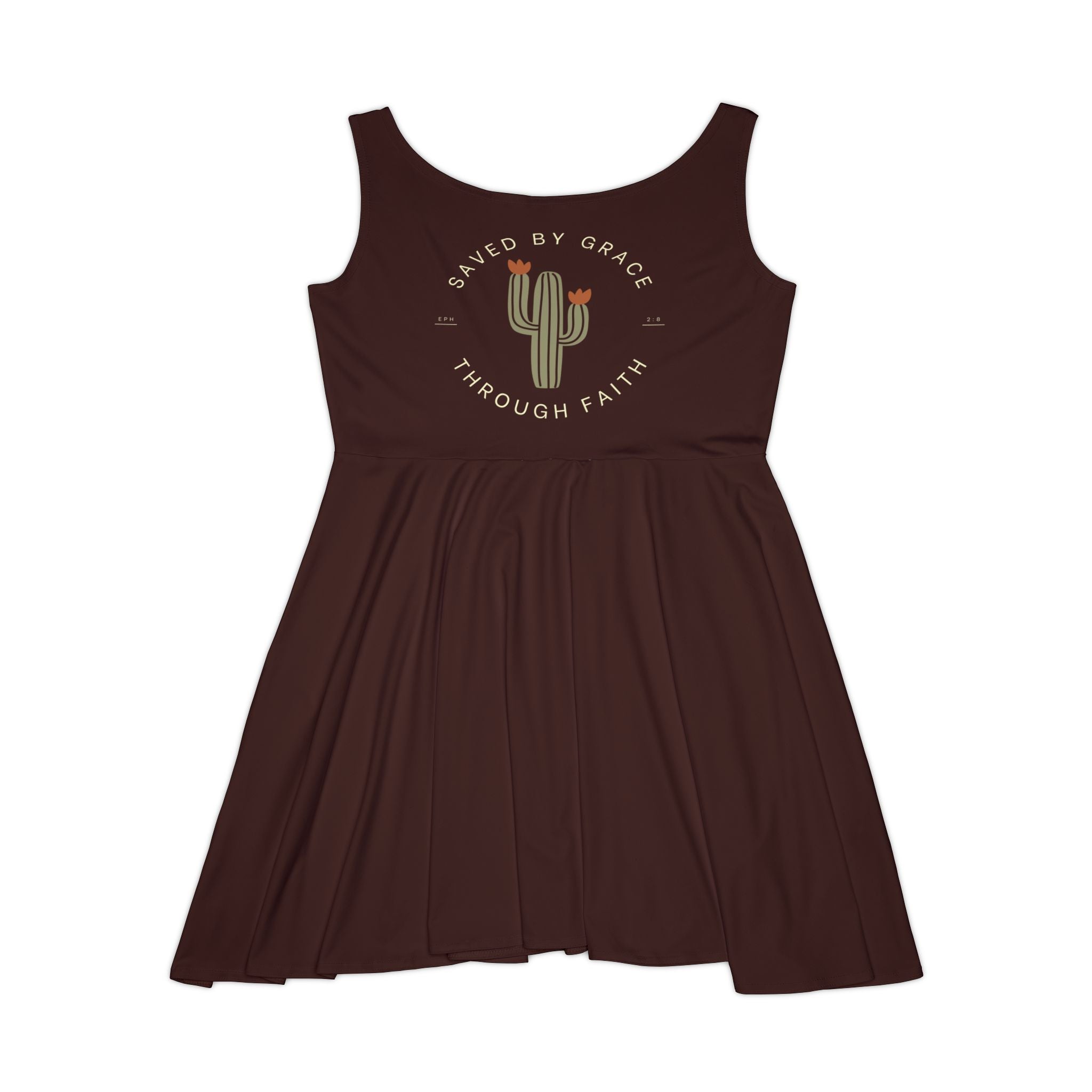 Saved by Grace, through Faith - Ephesians 2:8 Western Skater Dress