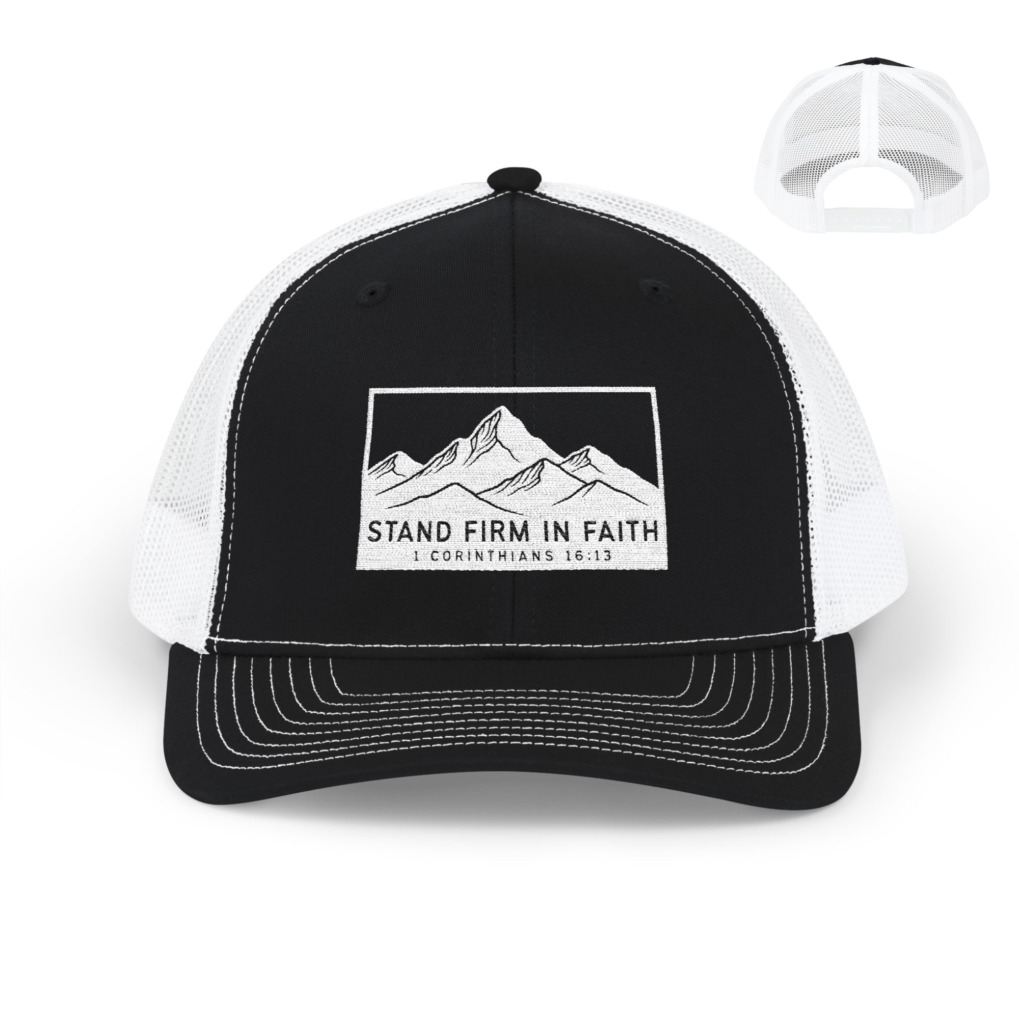 Stand Firm in Faith – 1 Corinthians 16:13 Christian Trucker Hat