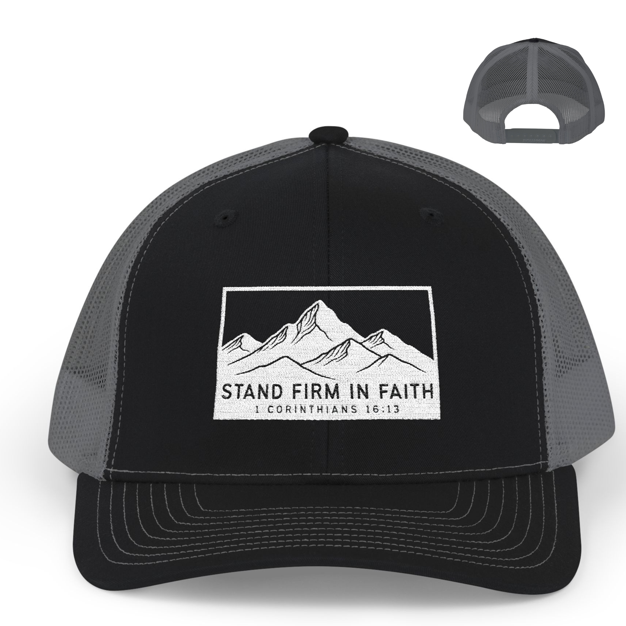 Stand Firm in Faith – 1 Corinthians 16:13 Christian Trucker Hat