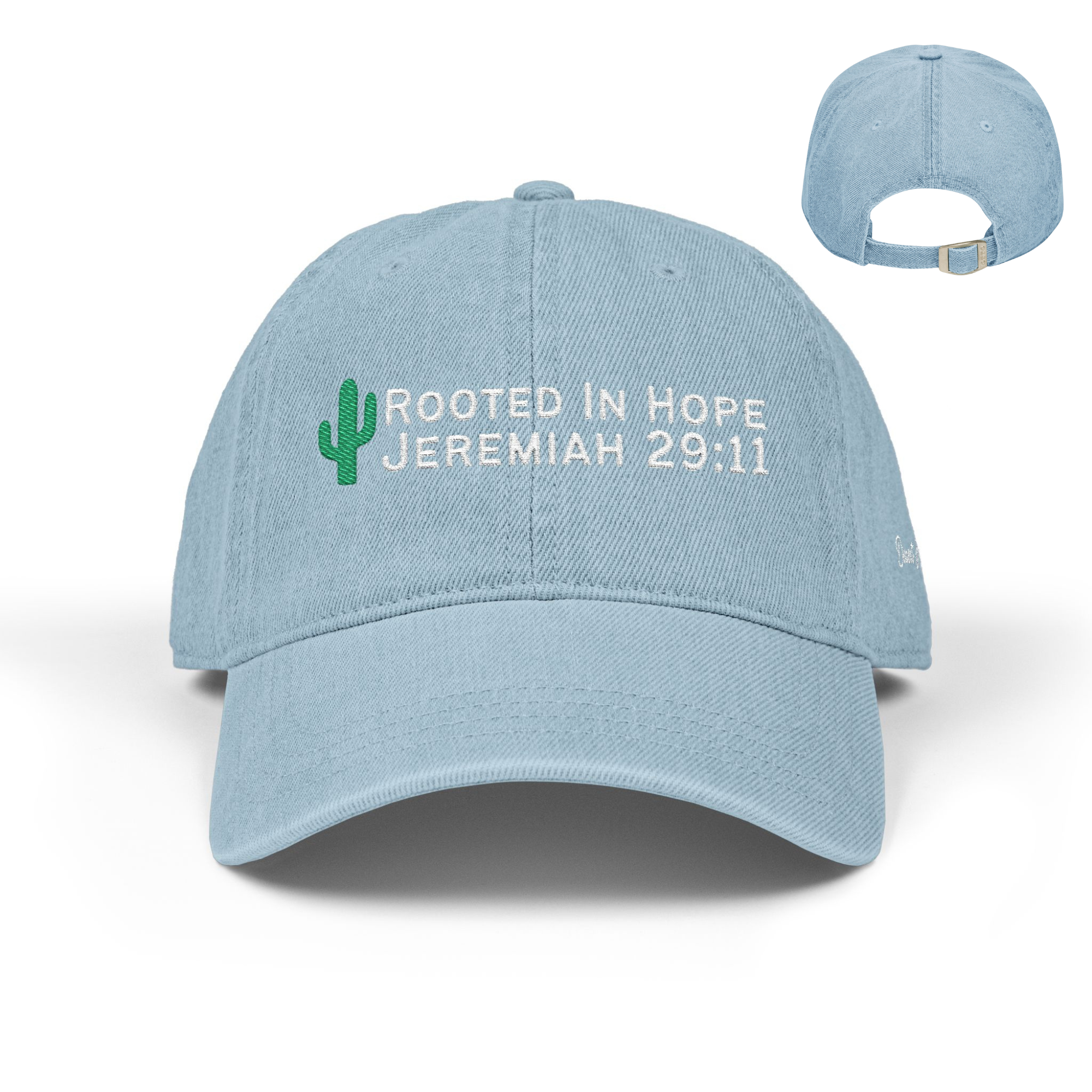 Rooted in Hope Jeremiah 29:11 Denim Hat