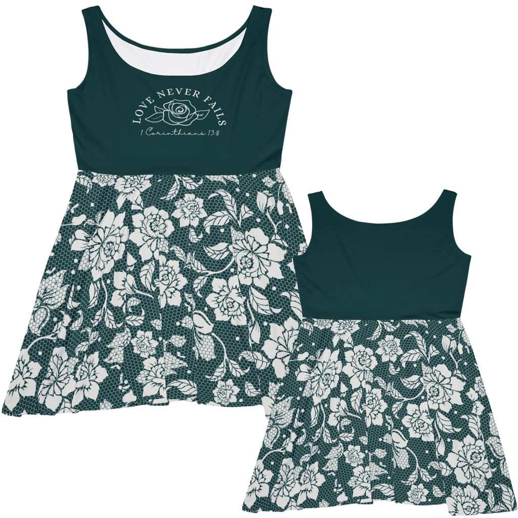 Love Never Fails -1 Corinthians 13:8 Dress